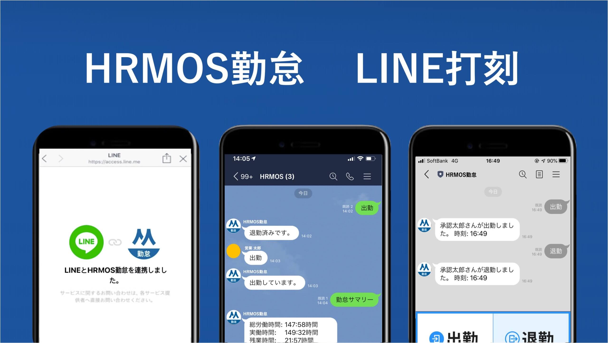 ハーモス勤怠の使い方 Line打刻をリリースいたしました Hrmos勤怠 By Ieyasu 勤怠打刻ファースト