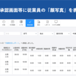 【新機能】勤怠承認画面等に「顔写真」を表示できる機能|HRMOS勤怠